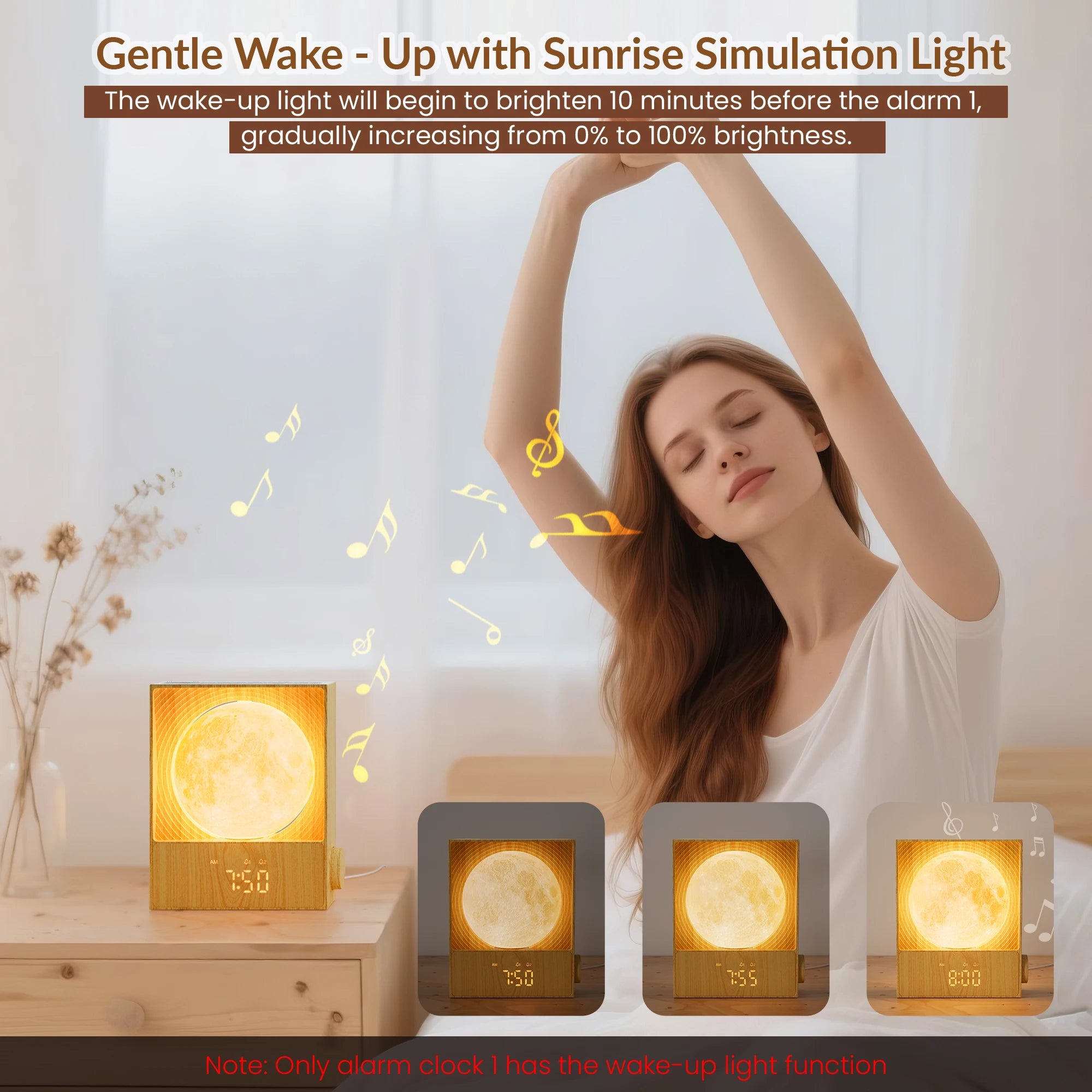 LunaRise — Sunrise Alarm Clock & Moon Lamp