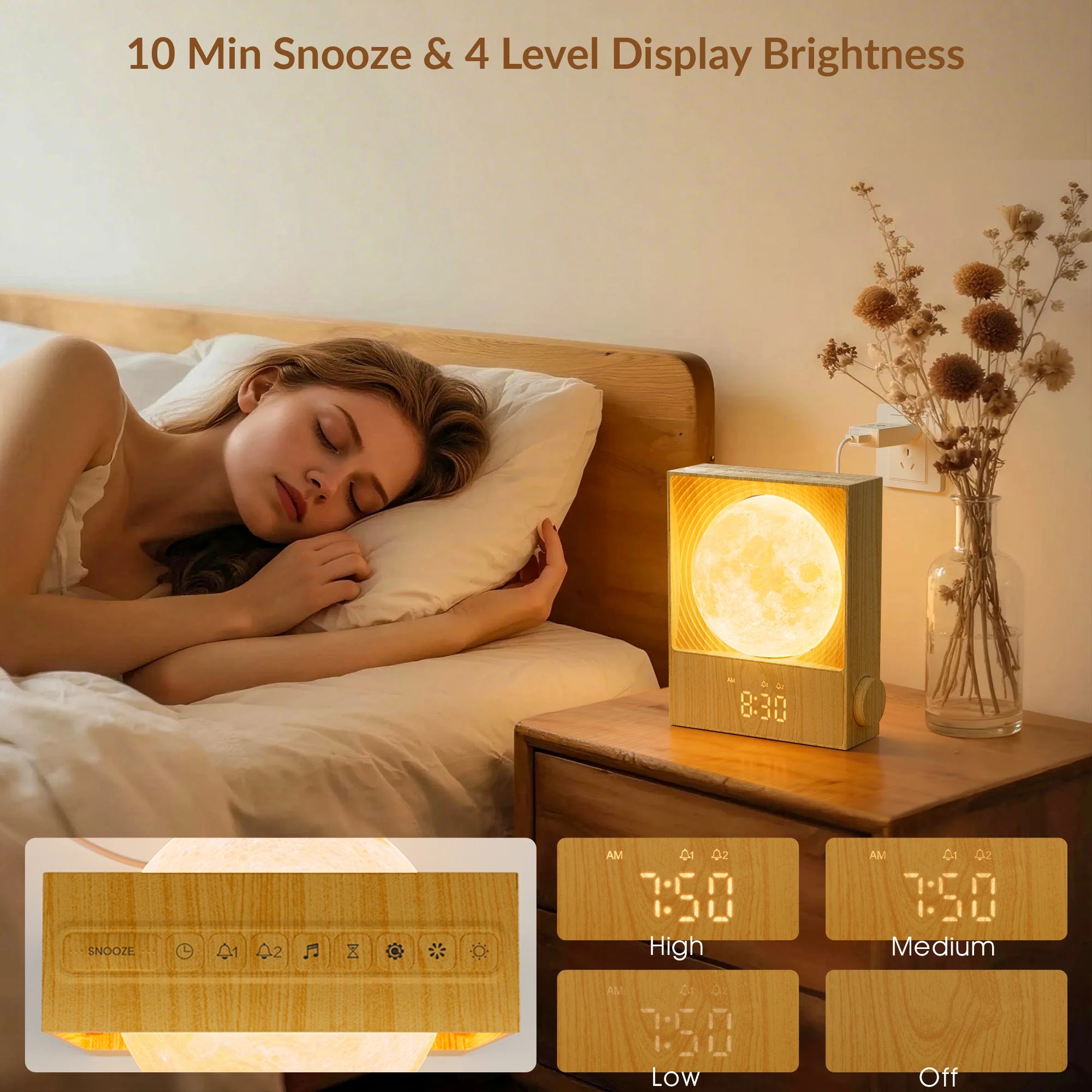 LunaRise — Sunrise Alarm Clock & Moon Lamp