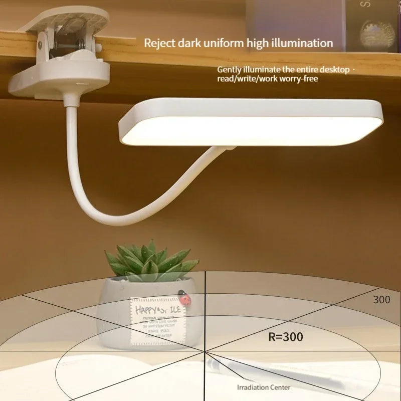 Clip-On Desk Lamp with Eye Care