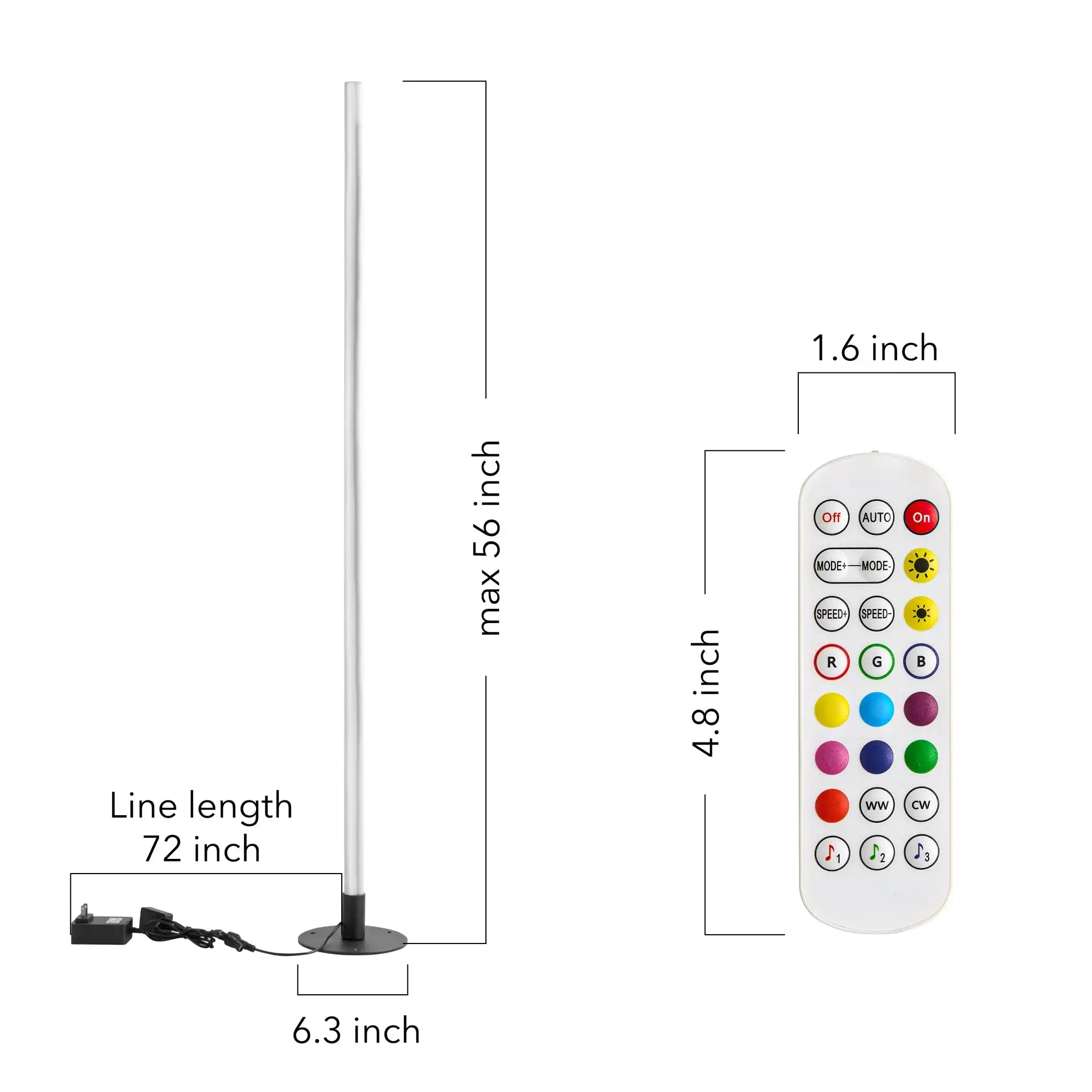 RGBW LED Floor Lamp