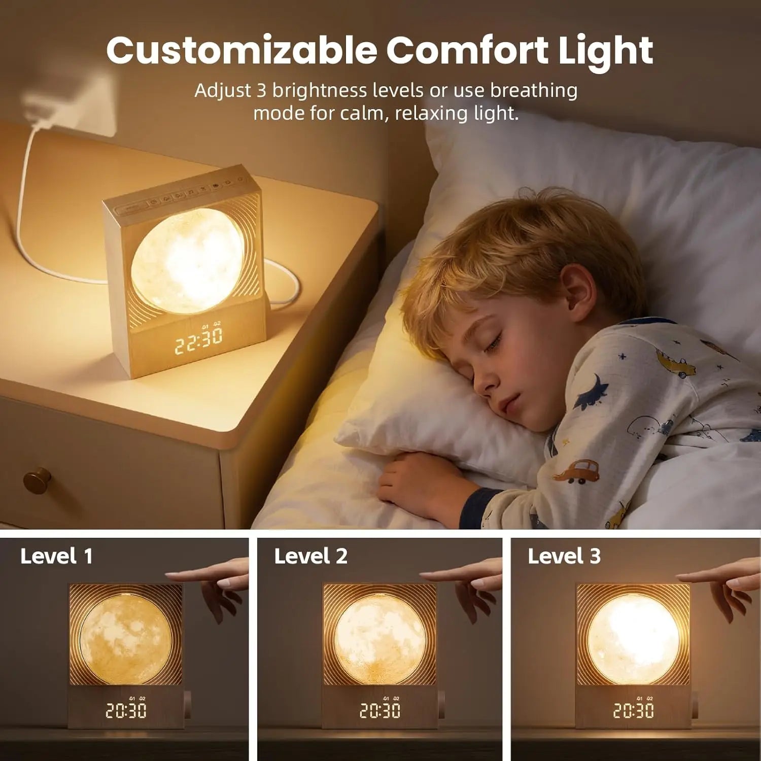 Moon Light Alarm Clock