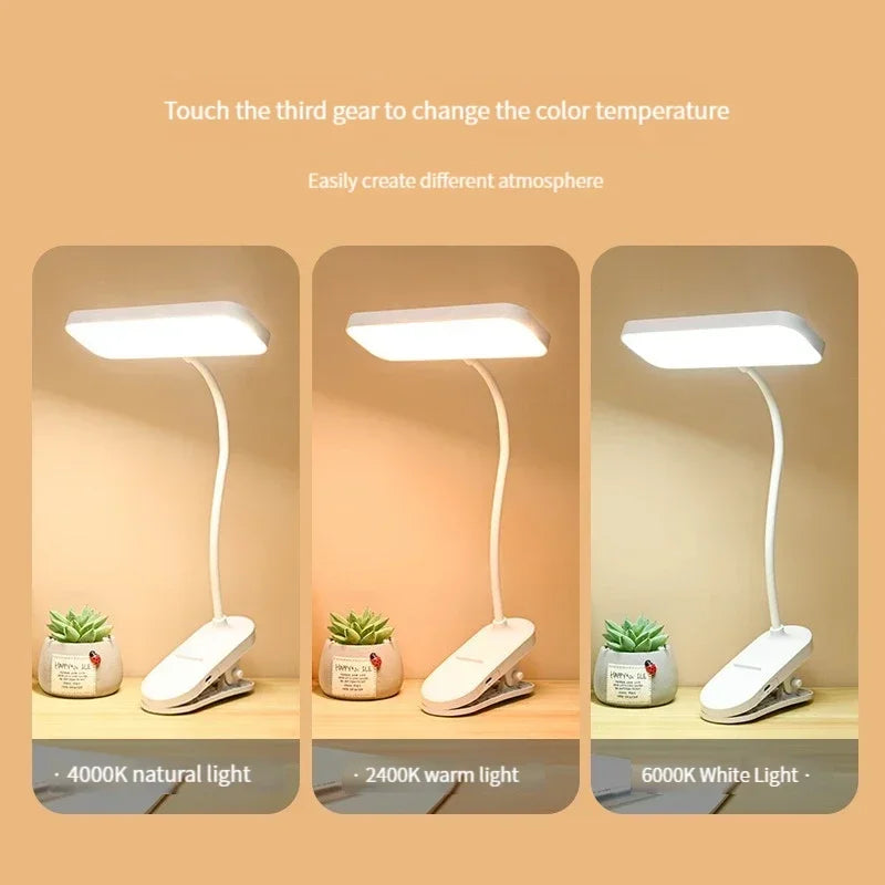 Clip-On Desk Lamp with Eye Care