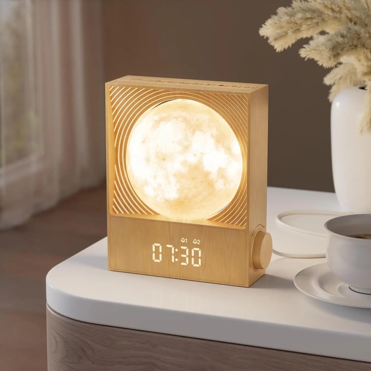 Moon Light Alarm Clock