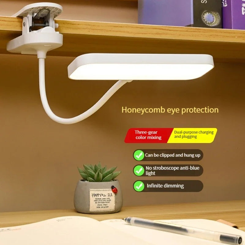 Clip-On Desk Lamp with Eye Care