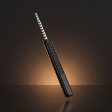 EarVue Pro in Black — dark studio shot